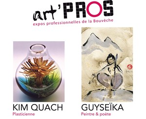 Affiche de Exposition de sculptures en tickets de métro et peinture