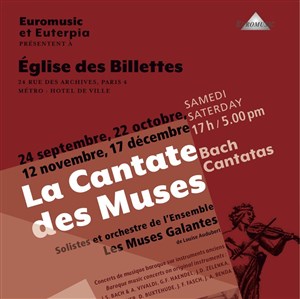 Affiche de Ensemble Les Muses Galantes : Graupner / Zelenka / Bach