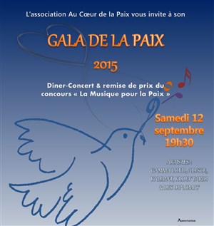 Affiche de Gala de la paix 2015