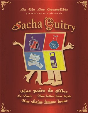 Affiche de 4 pièces de Sacha Guitry