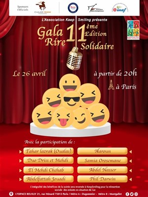 Affiche de Rire Solidaire | Edition XI