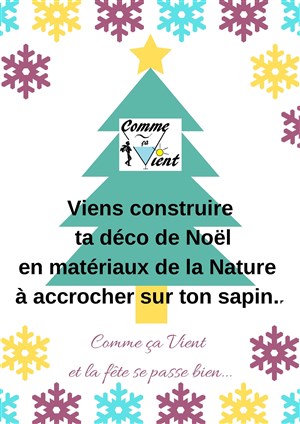 Affiche de Atelier de fabrication d'accroches sapins