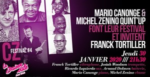 Affiche de Mario Canonge et Michel Zenino Quint'Up invitent Franck Tortiller | CZ4