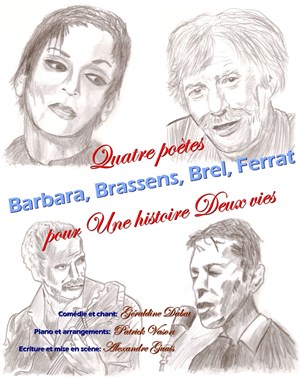 Affiche de Quatre poètes pour Une histoire Deux vies