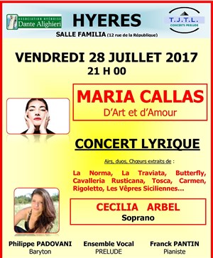 Affiche de Maria Callas | D'art et d'amour