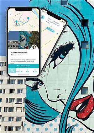 Affiche de Le Street Art de Paris, visite audio-guidée sur smartphone