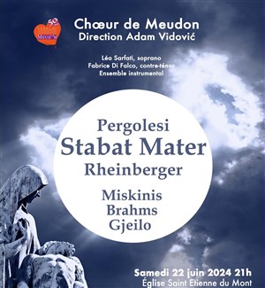 Affiche de Concert Stabat Mater | Par le Choeur de Meudon