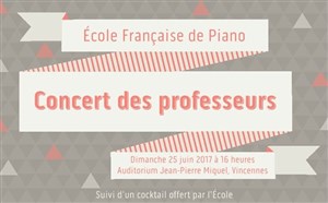 Affiche de Concert des professeurs