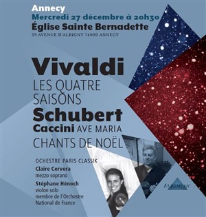 Affiche de Vivaldi, Schubert & Caccini | à Annecy