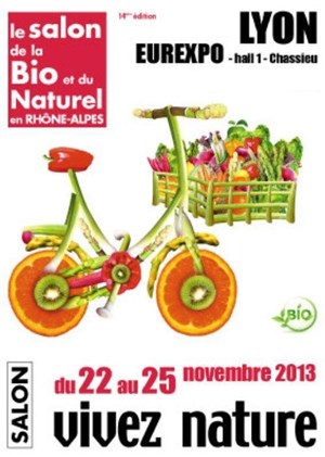 Affiche de Salon bio de Lyon : Vivez Nature | 14 ème édition