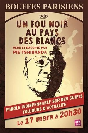 Affiche de Pie Tshibanda dans Un fou noir au pays des blancs