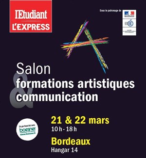 Affiche de Salon de l'Etudiant Formations Artistiques et Communication de Bordeaux