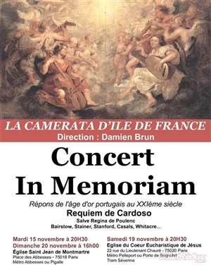 Affiche de Concert In Memoriam