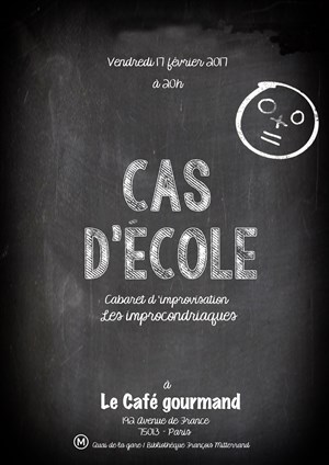 Affiche de Cabaret d'improvisation - Cas d'école