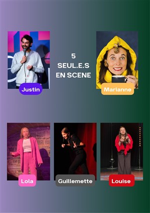 Affiche de 5 Seul.e.s en scène