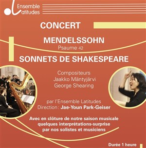 Affiche de Concert de la chorale de l'ensemble latitudes