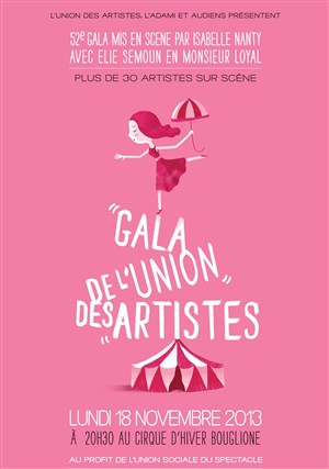 Affiche de 52 ème gala de l'union des artistes