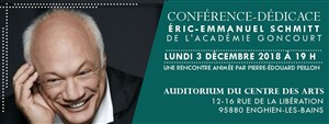 Affiche de Conférence-dédicace d'Eric-Emmanuel Schmitt