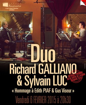 Affiche de Richard Galliano & Sylvain Luc | La vie en rose
