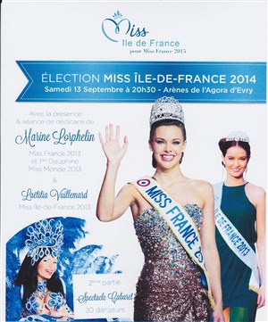 Affiche de Election Miss Ile de France 2014