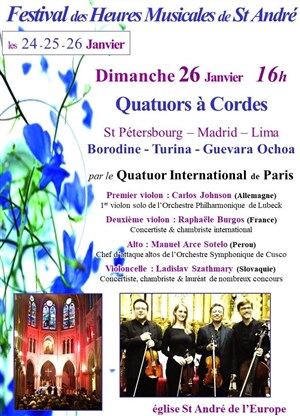 Affiche de Quatuors à Cordes International de Paris