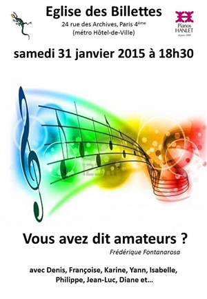 Affiche de Vous avez dit amateurs ?