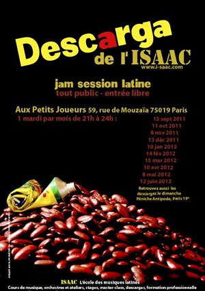 Affiche de Descarga de l'ISAAC - Jam Session Latine