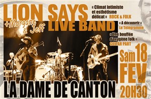 Affiche de Lion Says | + 1ère partie: Morgane & Jeff