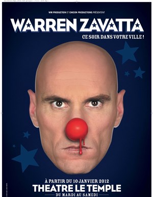 Affiche de Warren Zavatta | Théâtre Le Temple