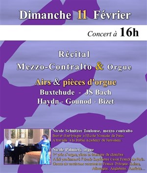 Affiche de Récital Mezzo-Contralto & Orgue