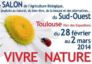 Affiche de Salon Bio de Toulouse : Vivez Nature