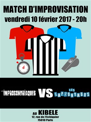 Affiche de Match d'improvisation : les Improcondriaques VS les Impronymous