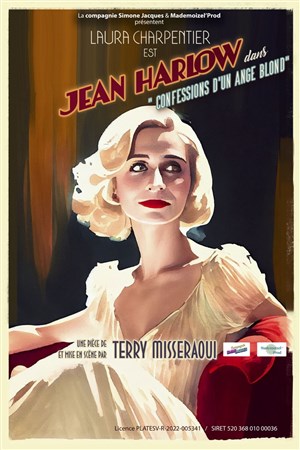 Affiche de Jean Harlow, confessions d'un ange blond