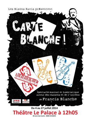 Affiche de Carte Blanche !