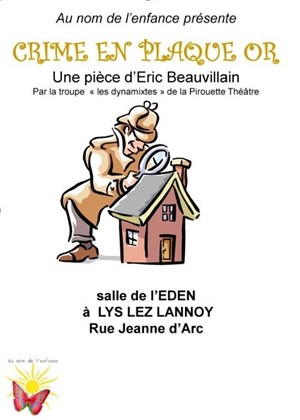 Affiche de Crime en plaqué or