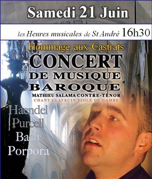 Affiche de Récital Contre ténor : hommage aux castrats