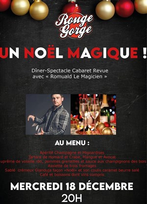 Affiche de Dîner-Spectacle Magie et Mentalisme : Un Noël Magique