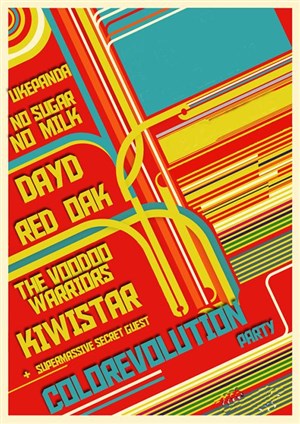 Affiche de Soirée Kiwistar / No sugar no milk + 1ère partie ukepanda
