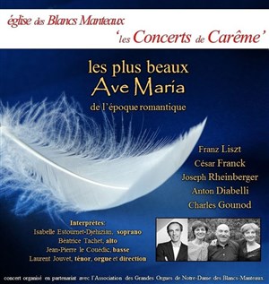 Affiche de Concert des plus beaux Ave Maria
