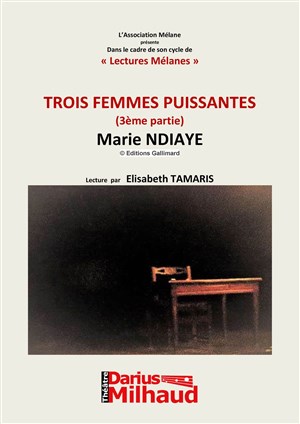 Affiche de Lectures Mélanes / Trois femmes puissantes (3ème partie)