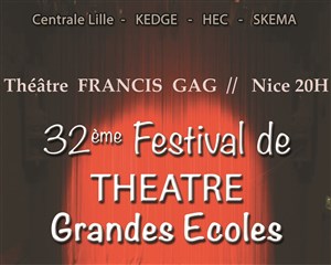 Affiche de 32e Festival National de Théâtre inter-grande écoles et universités