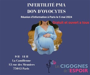 Affiche de Réunion d'information : Infertilité, PMA, don d'ovocytes