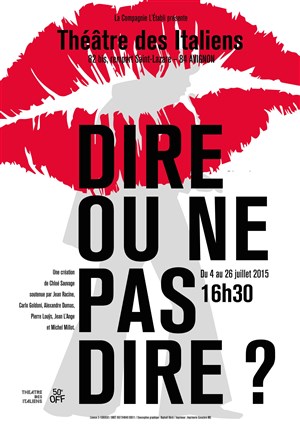 Affiche de Dire ou ne pas dire ?