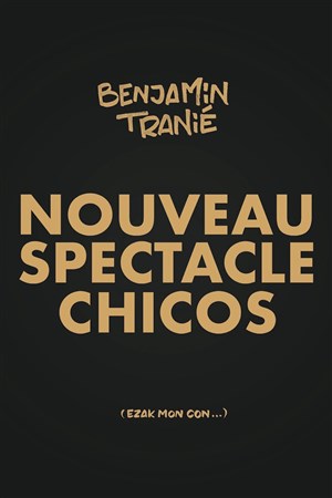 Affiche de Benjamin Tranié | Nouveau spectacle