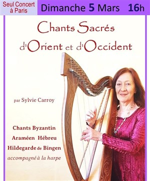Affiche de Chants Sacrés Anciens d'Orient et d'Occident