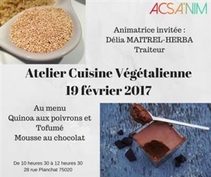 Affiche de Initiation à la cuisine végétalienne / vegan