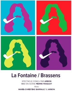 Affiche de La Fontaine / Brassens