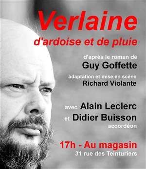 Affiche de Verlaine d'ardoise et de pluie