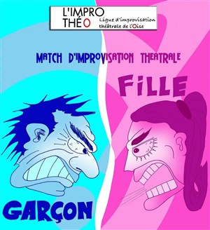Affiche de Match d'impro : Filles vs Garçons