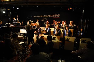 Affiche de M.C. Big Band et la chanteuse Isabelle Carpentier
